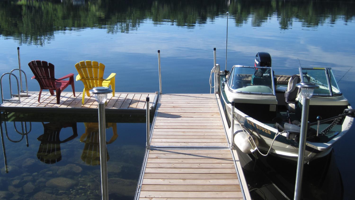 Quais sur poteaux - Revêtement en bois
