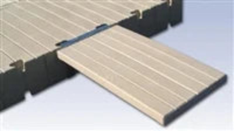 Kit de planches en pe pour passerelle 54" quai à rive BEIGE Quai Lanaudière Saint-Donat