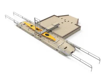 Panneau de transfert accessible ez launch avec barre d'appui - EZ-5008900 Quai Lanaudière Saint-Donat