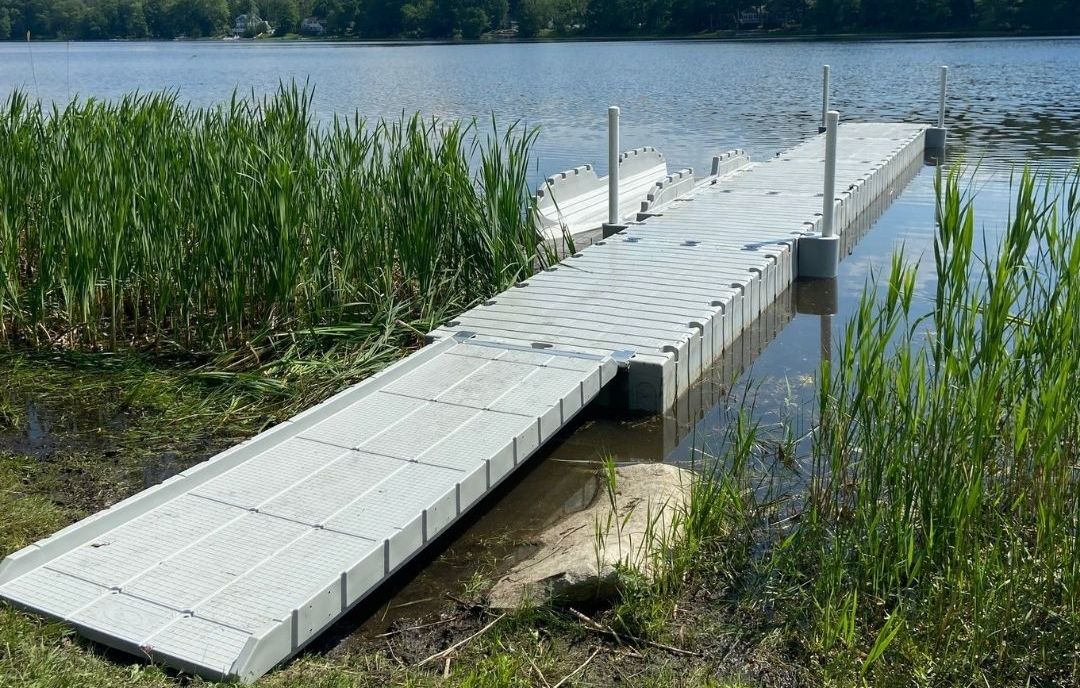 Passerelle pe 40" x 10' - gris Quai Lanaudière Saint-Donat