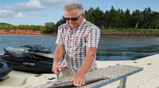 Station de nettoyage de poissons Quai Lanaudière Saint-Donat
