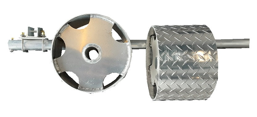 Kit de transport à 2 essieux – 4 roues 8" x 12" en aluminium Quai Lanaudière aint-Donat