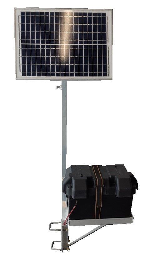 Panneau solaire 20W + contrôleur charge 12V +boite batterie Batterie non-incluse - Quai Lanaudière Saint-Donat