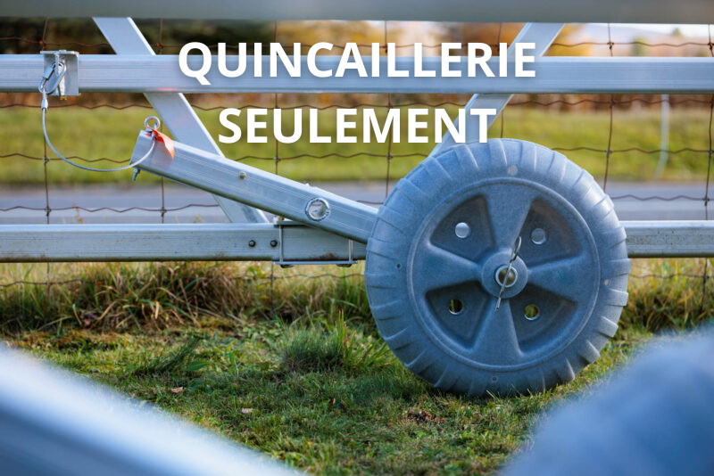 Quincaillerie roue de transport ajustable / 2 roues / pas de roues Quai Lanaudière Saint-Donat