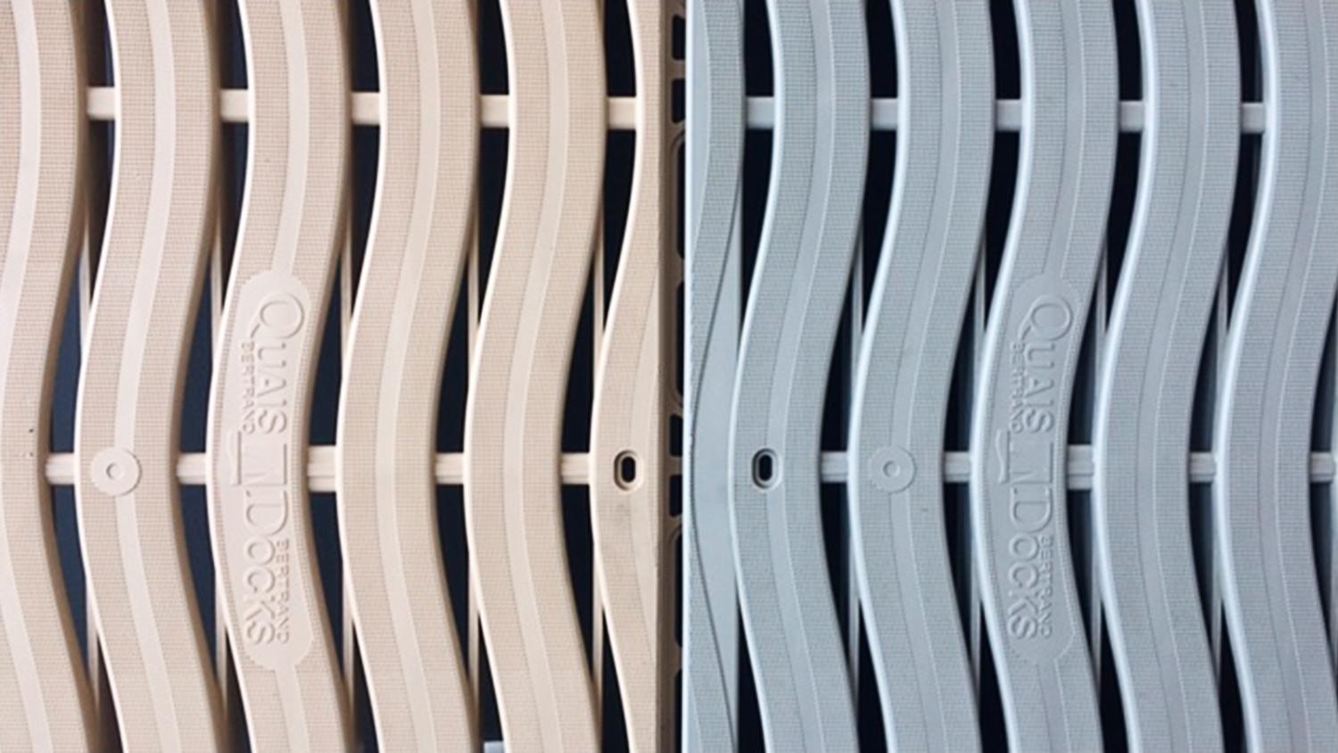 SERIE NATUR - Quai sur poteaux / Plastique  X-Wave  (Beige ou Gris)