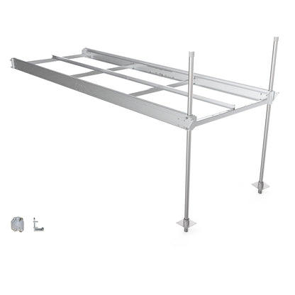 QP-427D 4'3" x 12' Kit de quai d'aluminium sur pieux (sans platelage) - 21114