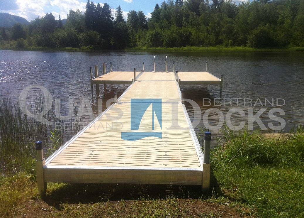 SERIE NATUR - Quai sur poteaux / Plastique  X-Wave  (Beige ou Gris)