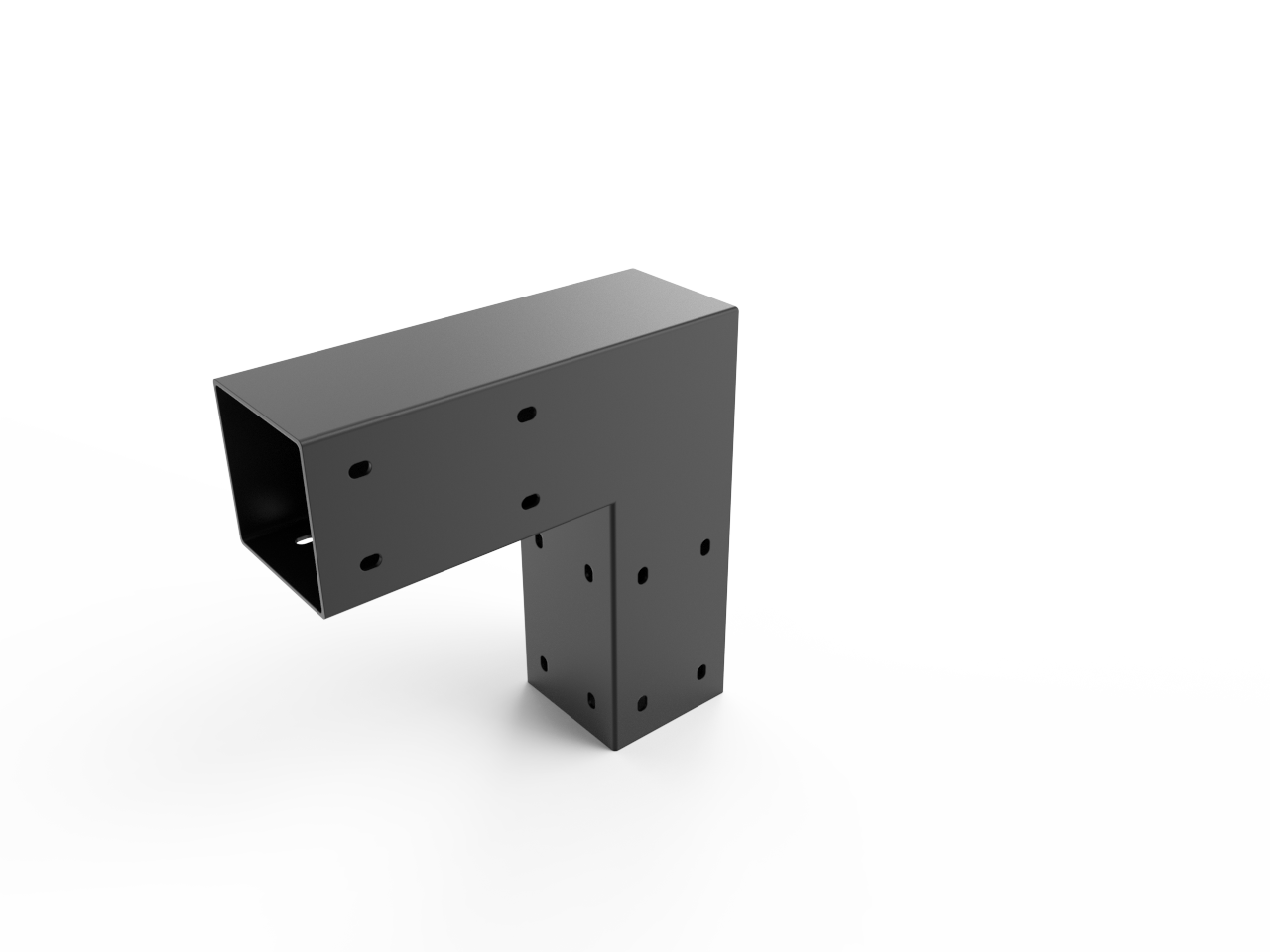 Connecteur en coude d'acier pour 4" x 4" Quai Lanaudière Saint-Donat
