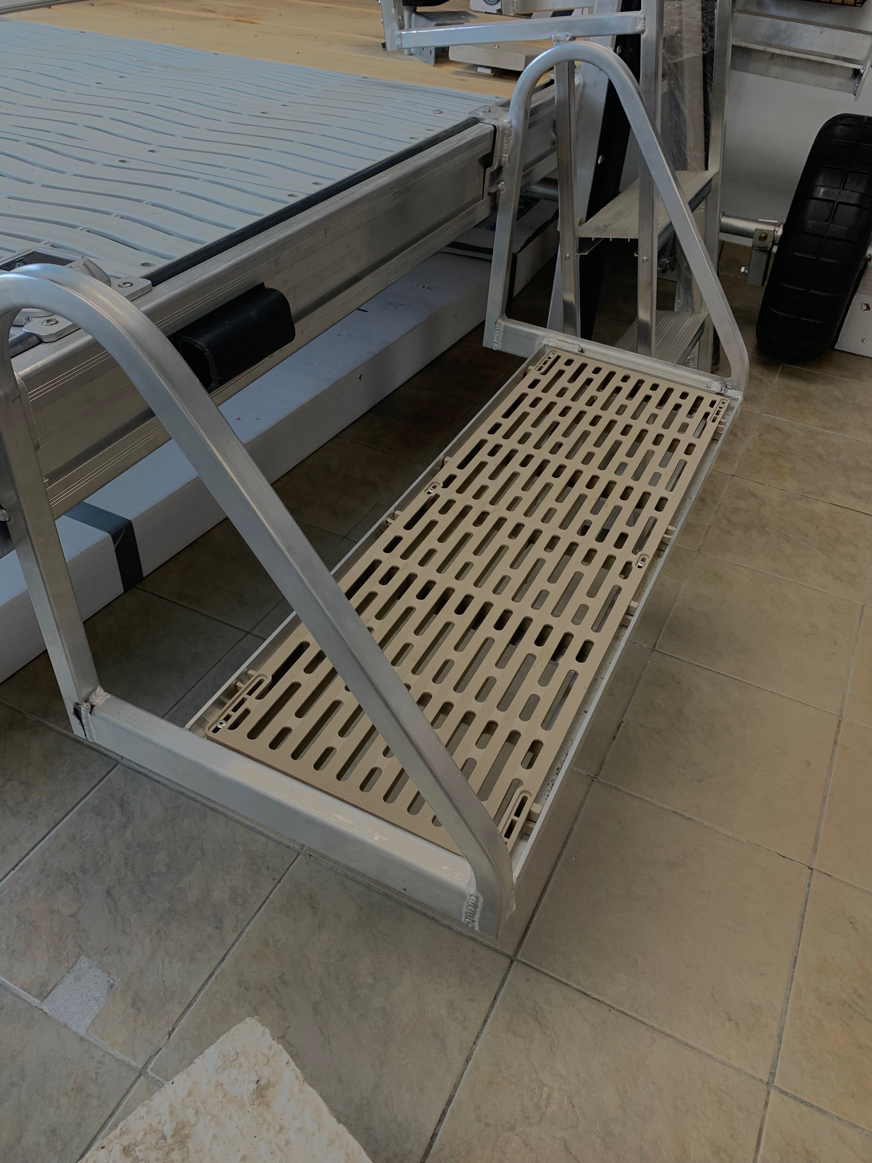 Stairs 5 steps aluminum & thruflow - EAP-542