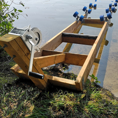 Kit de Rampe 2500 lbs 4x paires de roues doubles bleues Quai Lanaudière Saint-Donat