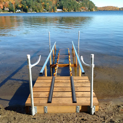 Kit de Rampe à Kayak en bois (bois non inclus) Quai Lanaudière Saint-Donat