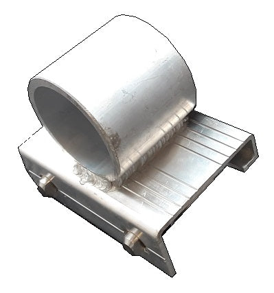 Support pour poteau avec insert en nylon – Sur J-Clip – Série 200 (pontage de bois) Quai Lanaudière Saint-Donat