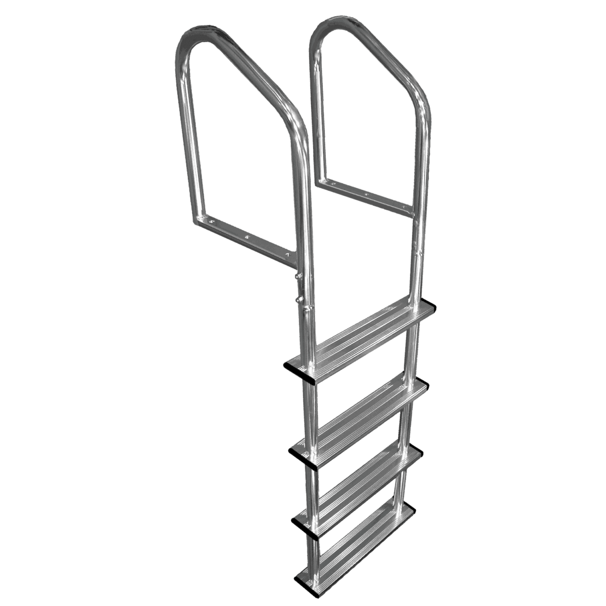 Échelle tubulaire 4 marches, en aluminium anodisé - 15513
