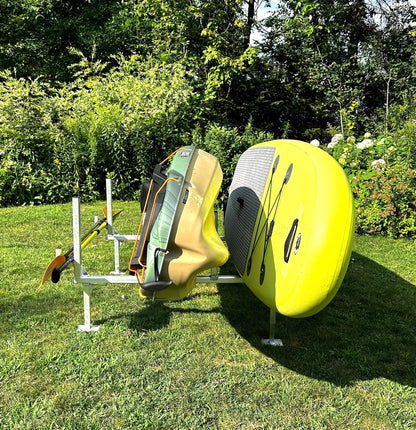 Support à kayak au sol - triple - NOUVEAUTÉ Quai Lanaudière Saint-Donat