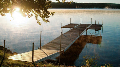Docks on posts - Wood decking