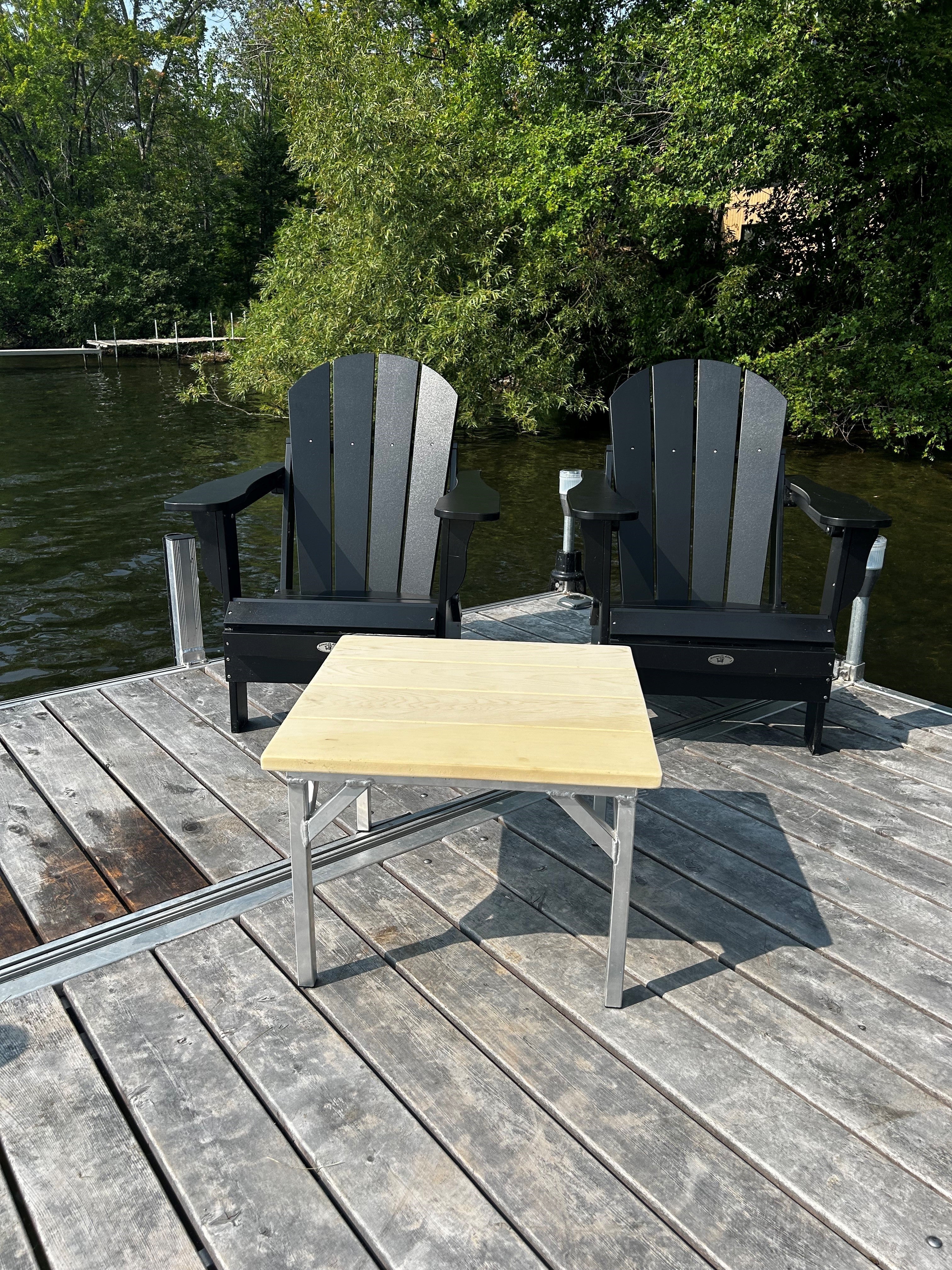 Table carrée de 22'' - NOUVEAUTÉ Quai Lanaudière Saint-Donat