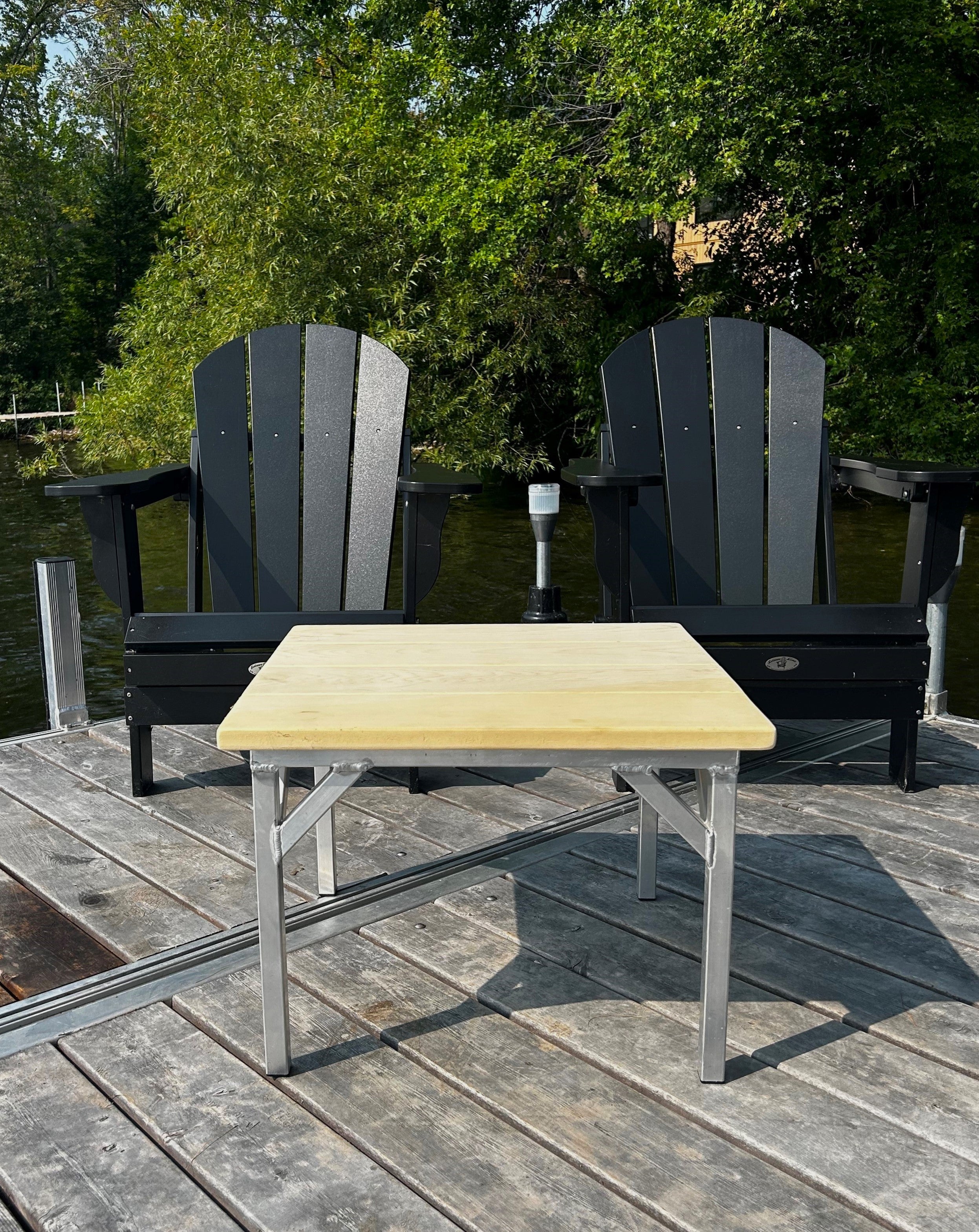 Table carrée de 22'' - NOUVEAUTÉ Quai Lanaudière Saint-Donat